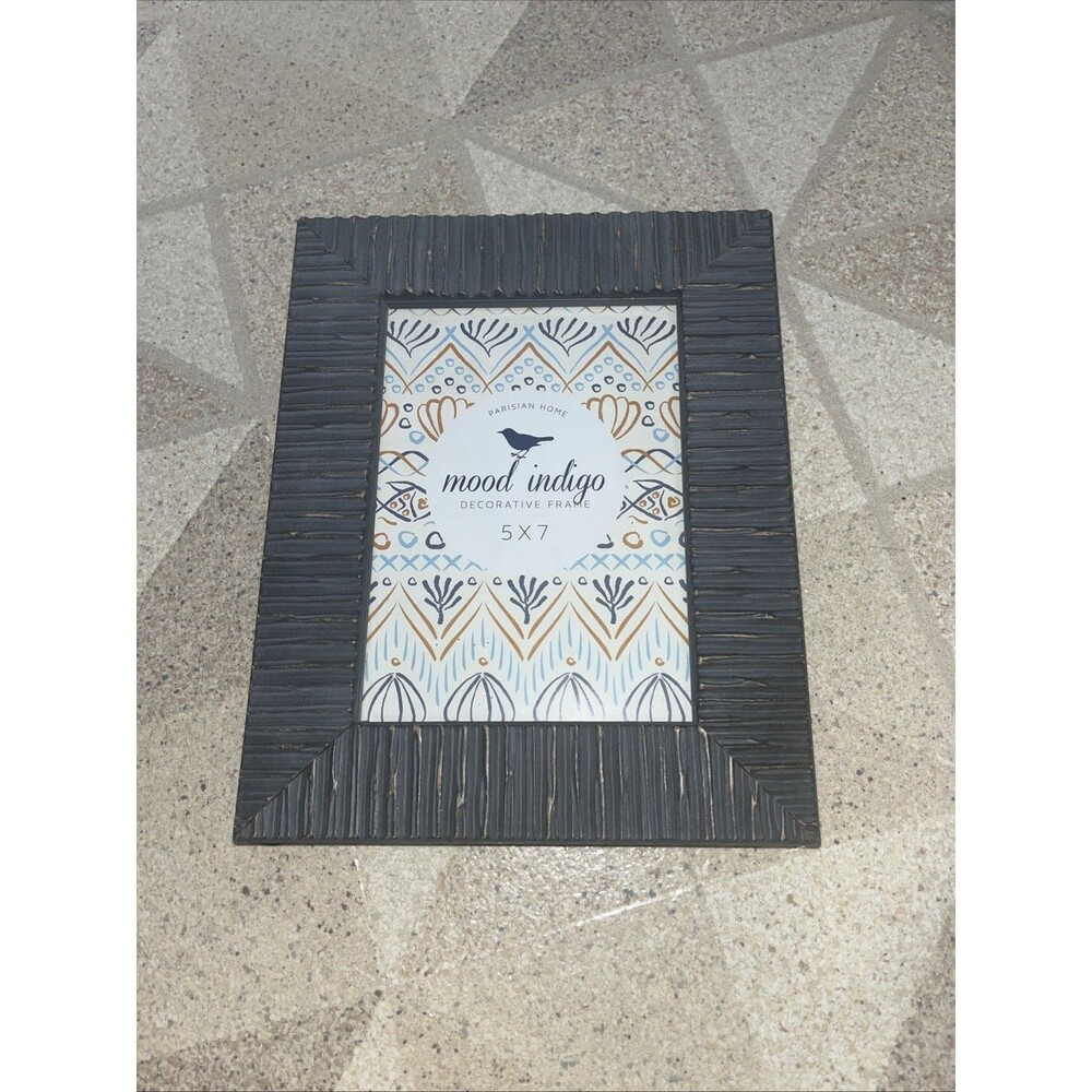 Harrison Home Moon, Indigo Decorative Frame 5 X 7